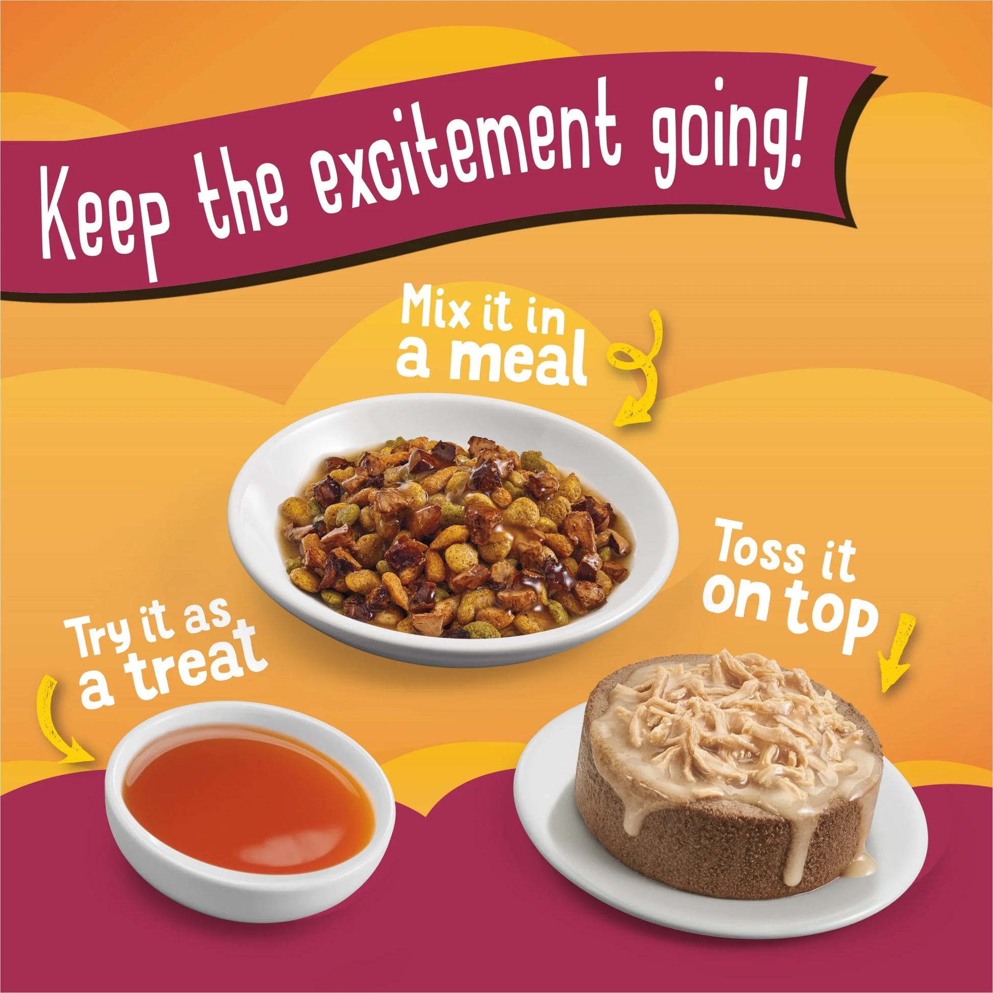 Purina  Poultry Faves Variety Pack in Gravy, 8-Pack Cat Food Complement