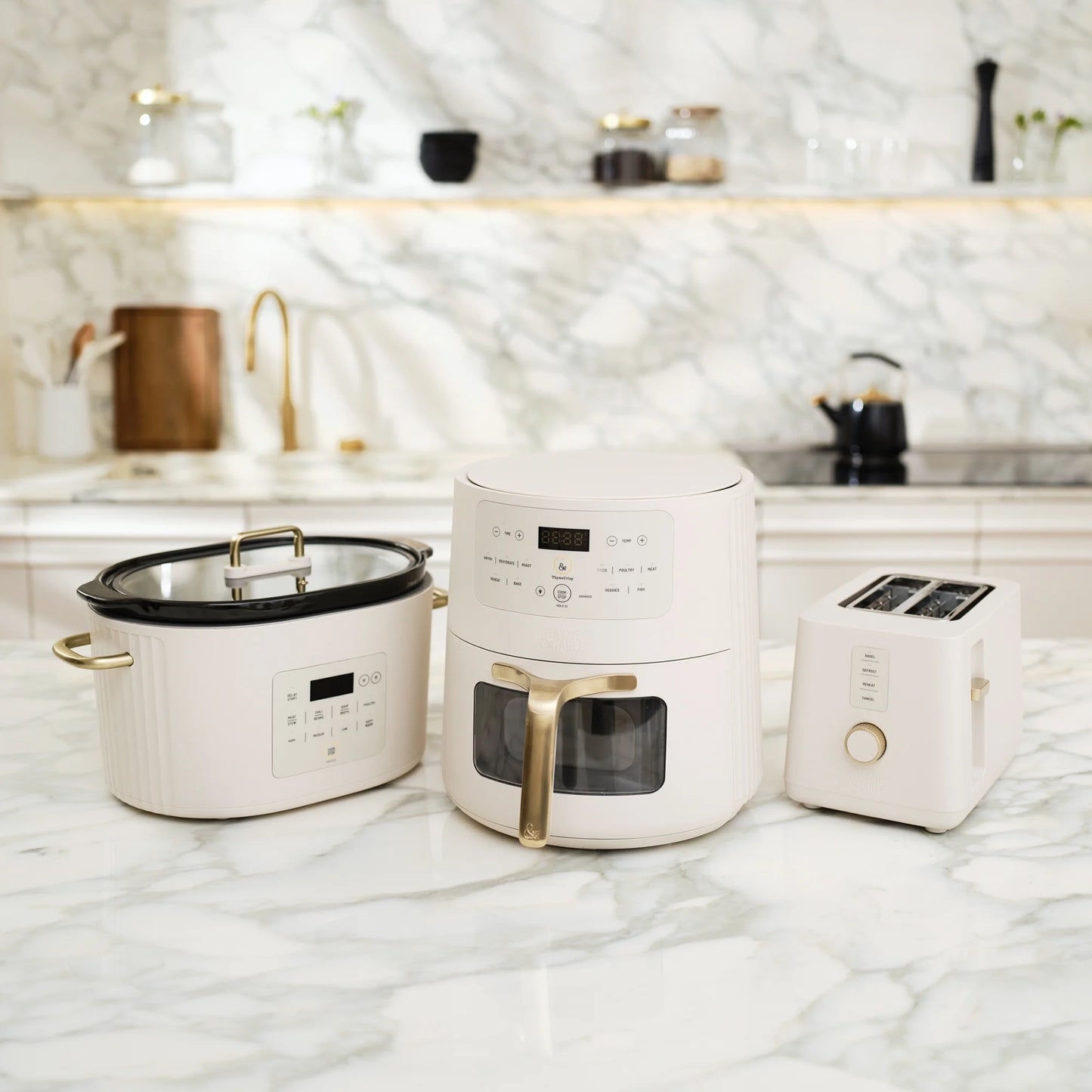 6QT Air Fryer, Sand White