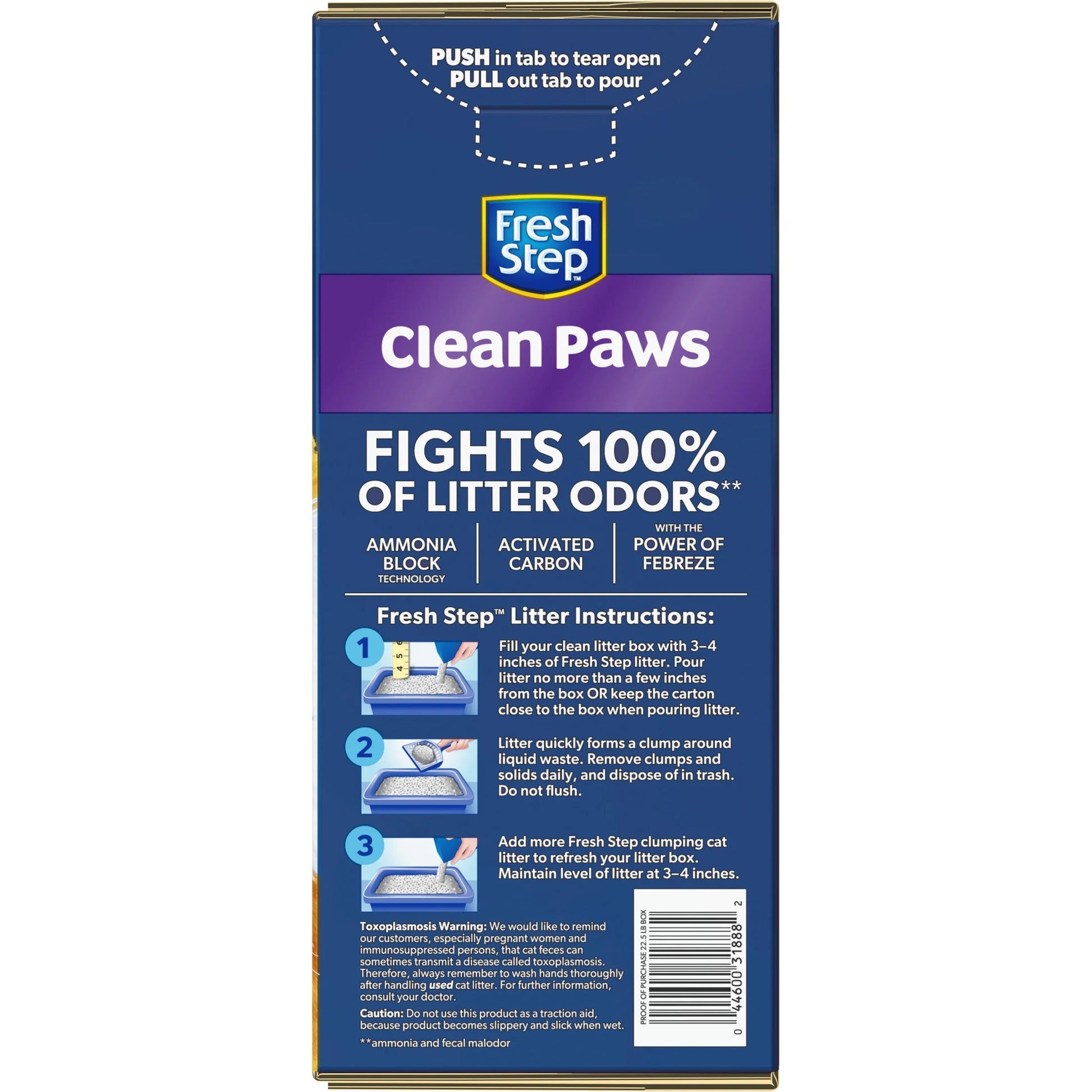 Clean Paws Multi-Cat Scented Clumping Litter with the Power of Febreze, 22.5 Lbs