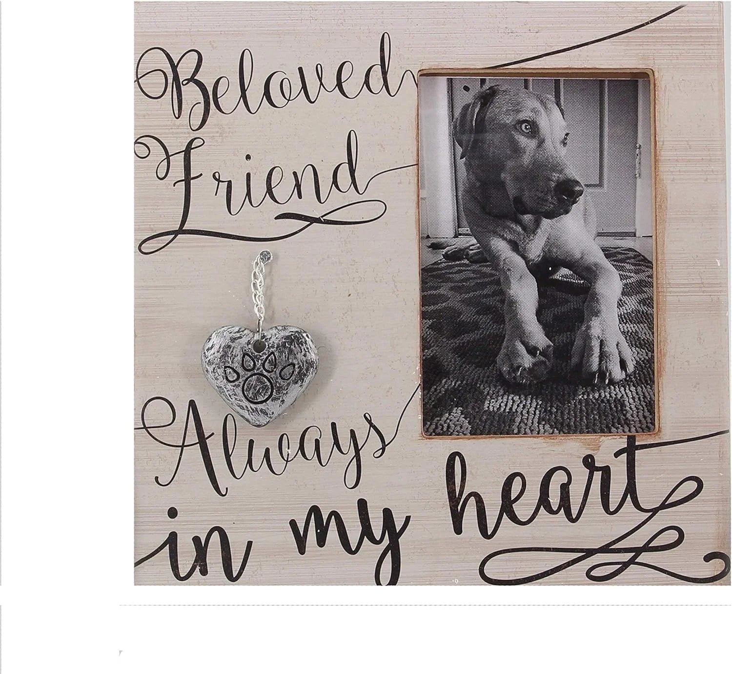 Young'S 9" X 0.5" X 9" Wood 4" X 6" Pet Memorial Picture Frame