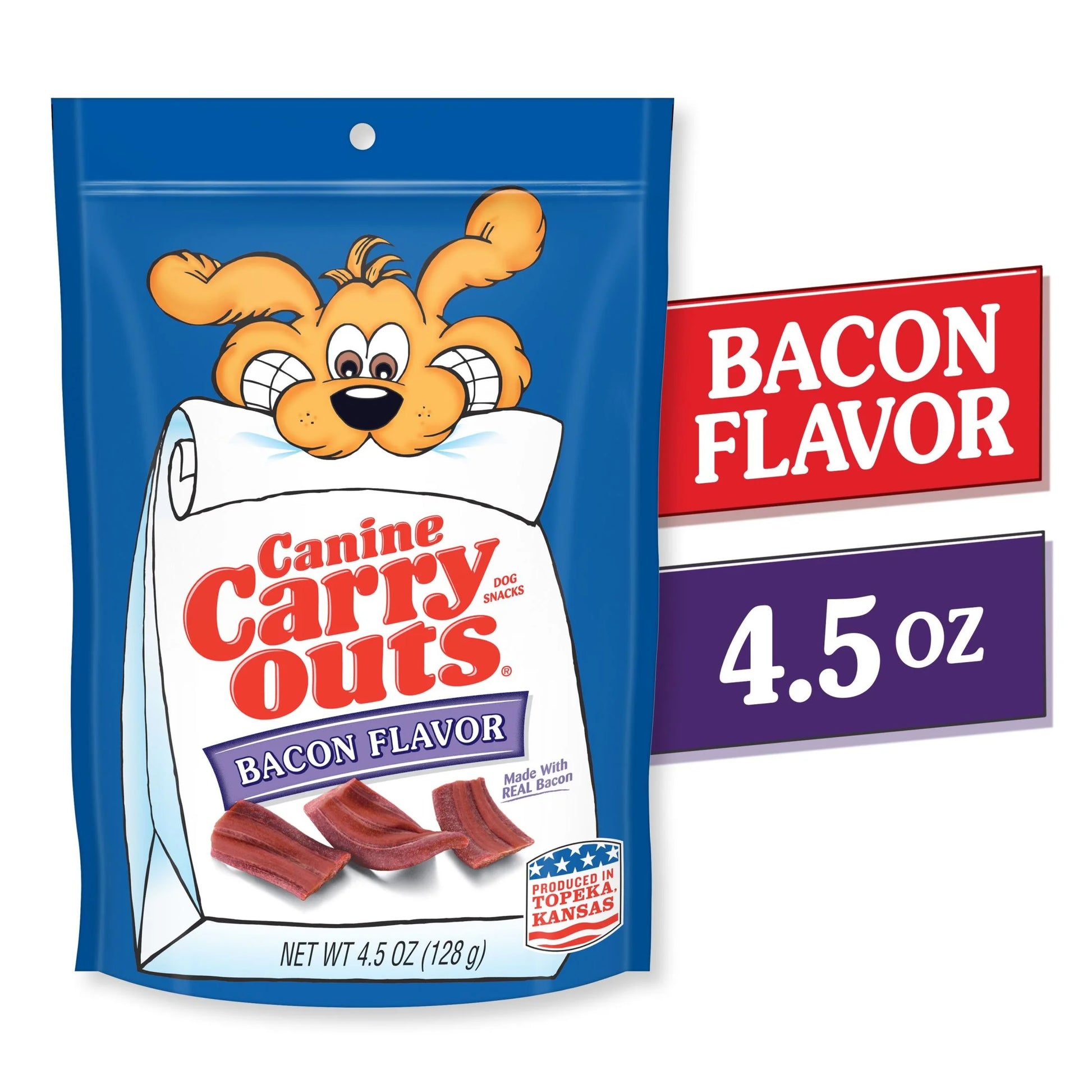 Bacon Flavor Dog Treats, 4.5 Ounce Package