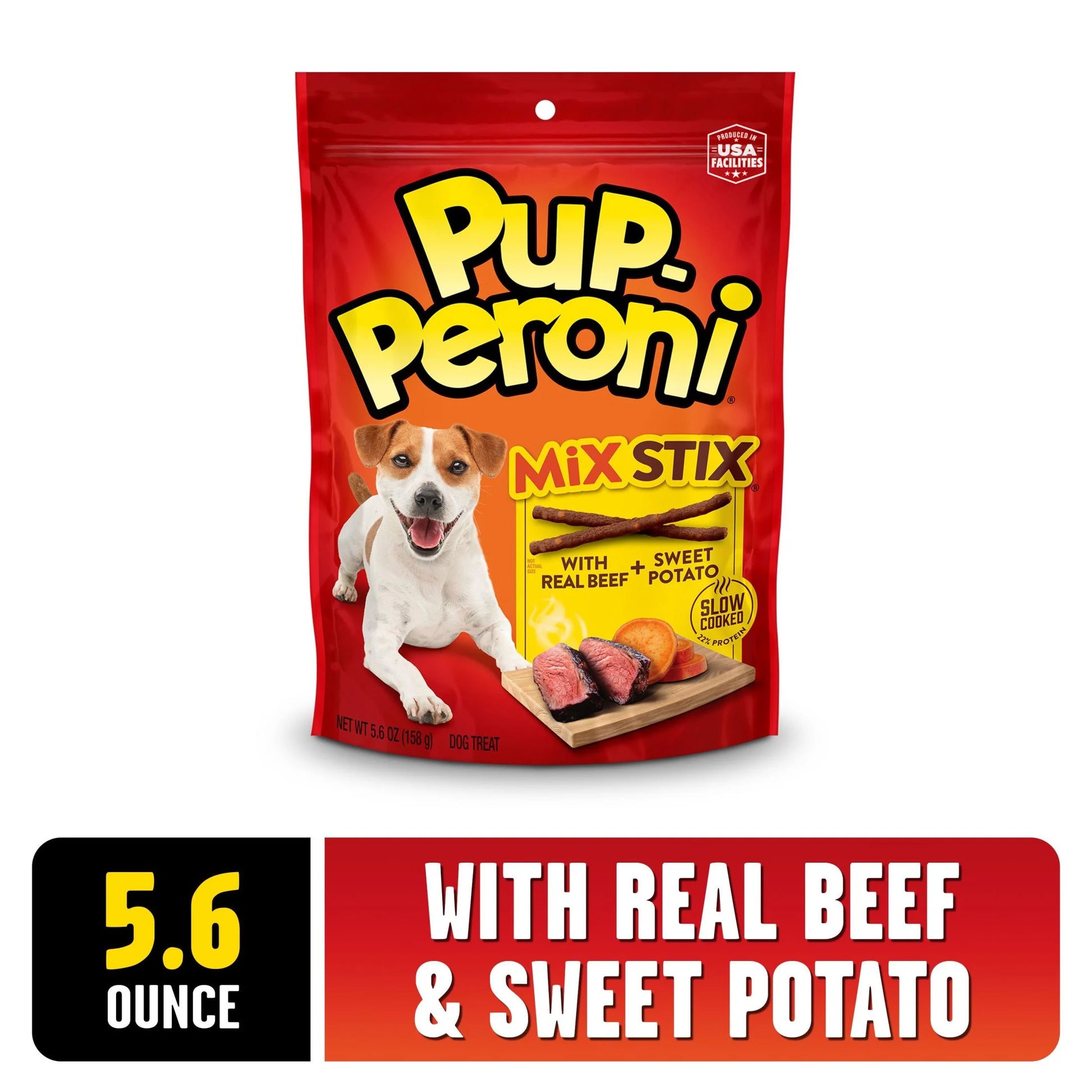 Mix Stix Dog Treats with Real Beef and Sweet Potato, 5.6 oz