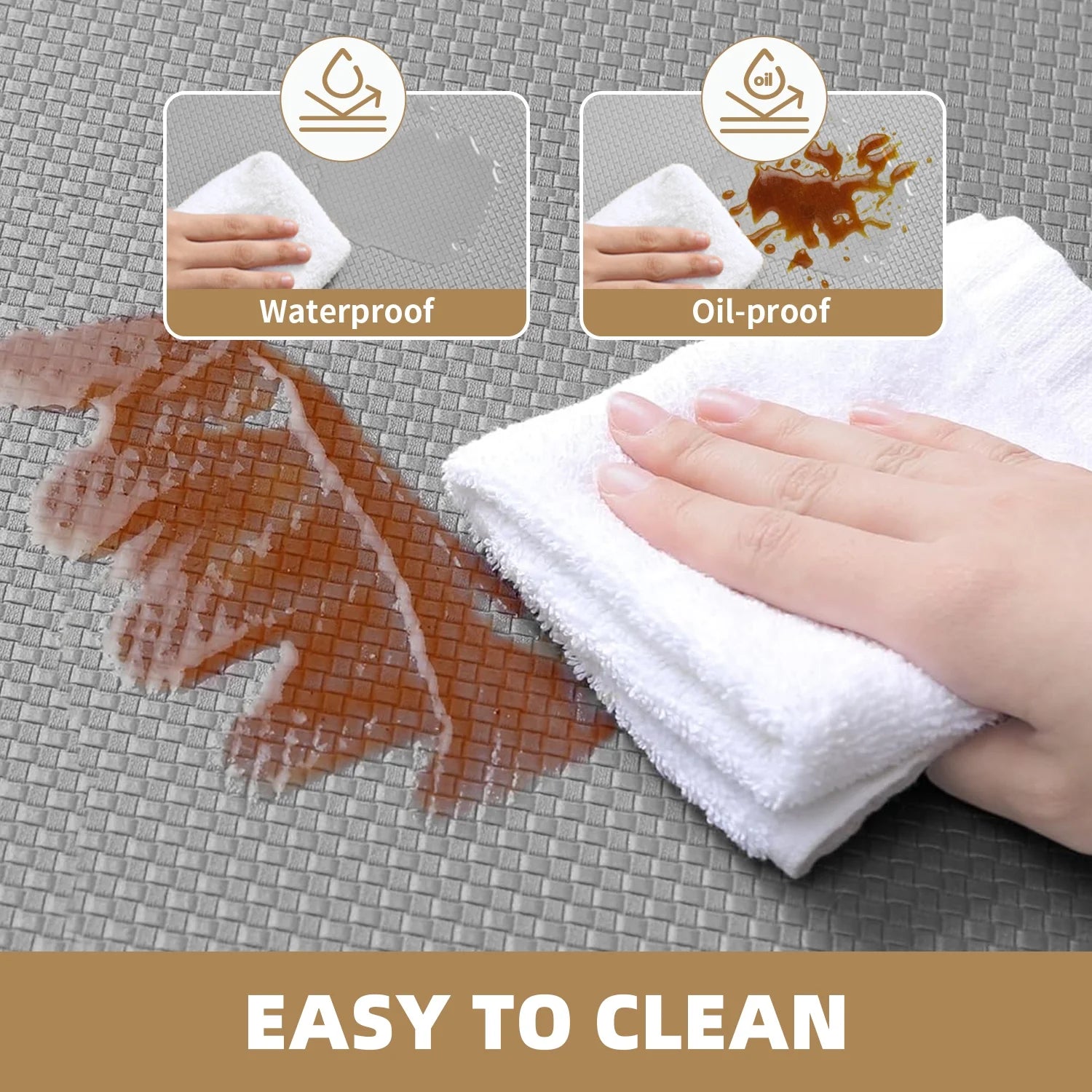 Kitchen Rug and Mat Kitchen Mat anti Fatigue, Non Slips Kitchen Floor Mat, Kitchen Rug or Mat Washable, 17"X 29"+17"X 59", Gray