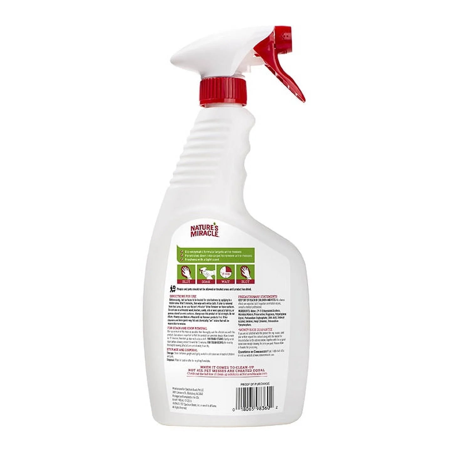 Enzymatic Dog Urine Remover for Carpets, Hard Floors, Fabrics, and Furniture - 24 Oz