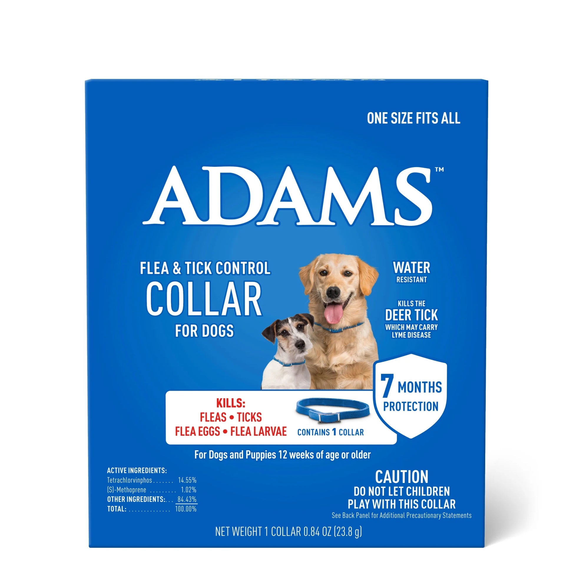 Flea and Tick Control Collar for Dogs and Puppies - Single Pack