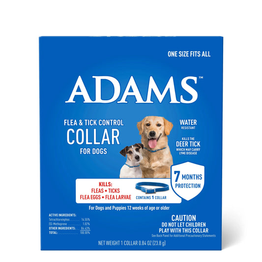 Flea and Tick Control Collar for Dogs and Puppies - Single Pack