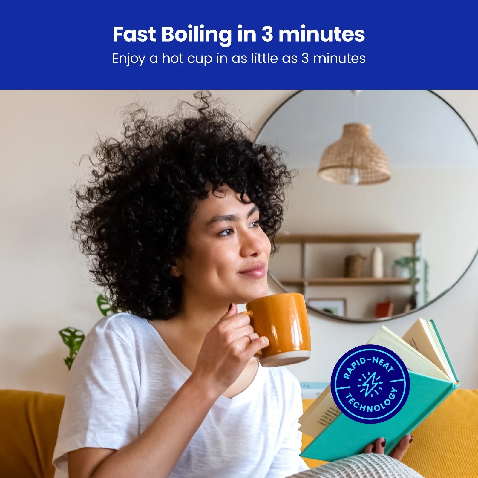 Rapid-Boil 1.8L Electric Tea Kettle W/ Keep Warm and Tea Infuser - Stainless Steel