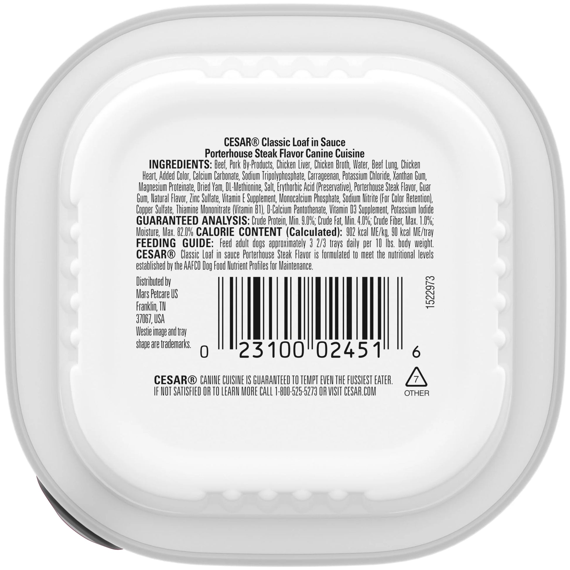 Classic Loaf in Sauce Porterhouse Steak Wet Dog Food, 3.5 oz Tray