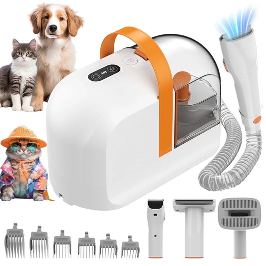 Dog Grooming Kit & Vacuum, Dog Vacuum for Shedding Grooming, Low Noise, for Dogs Cats Pet Hair & Home Car Cleaning