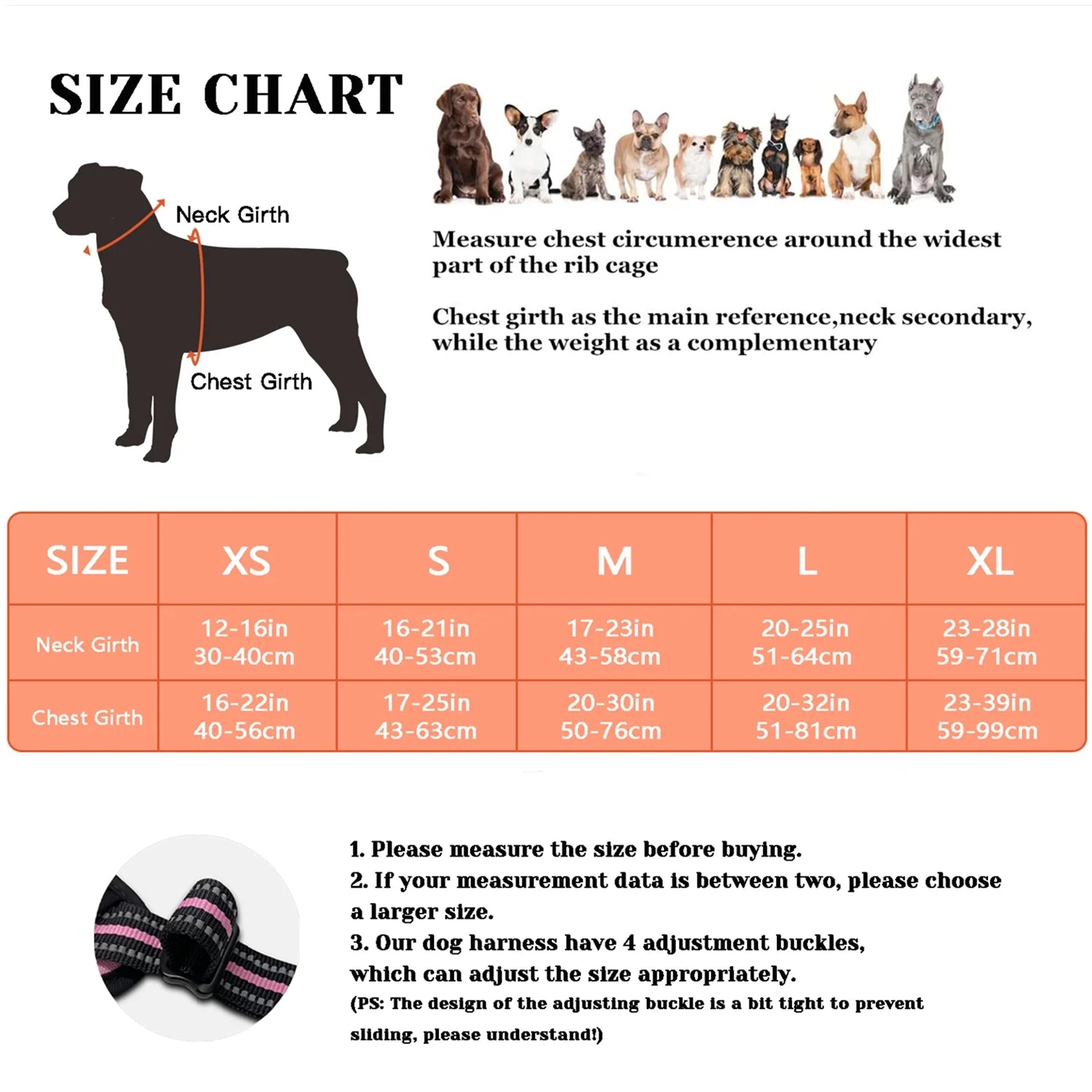 Adjustable No-Pull Dog Harness with Breathable Padded Vest and Reflective Safety Features, Easy Control Handle for Small to Large Dogs, Orange, XL