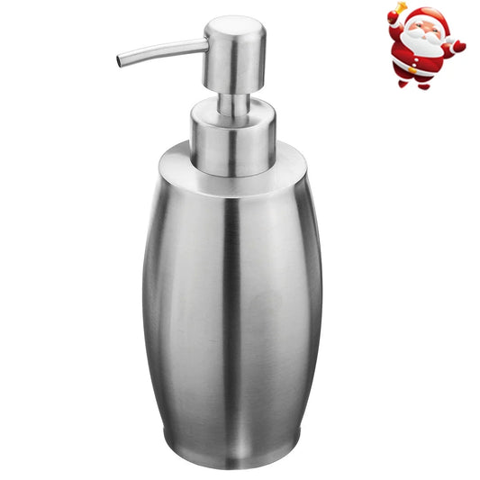 350Ml Refillable Liquid Soap Dispenser with Stainless Steel Pump,Brushed Nickel Soap Dispenser for Bathroom Kitchen Countertop Office
