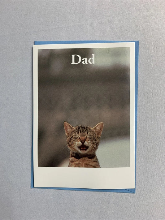 Marcel Schurman Cat Happy Fathers Day Greeting Card With Envelope