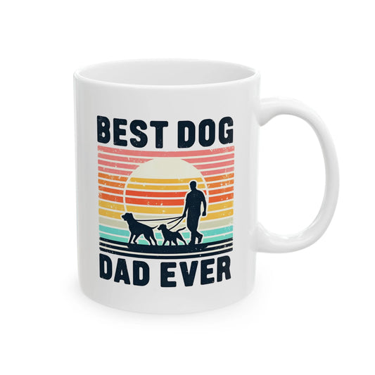 Best Dog Dad Mug Father's Day Birthday Gift Dog Lover Coffee Cup For Him