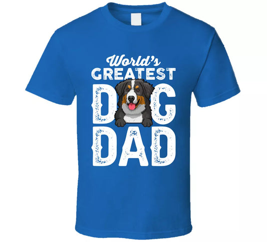 English Shepherd World's Greatest Dog Dad Father's Day T Shirt