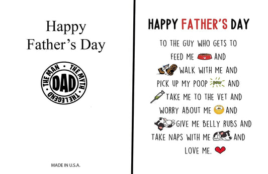 Funny Father's Day Cards From Dog - Make Dad Laugh, Giggle, and Poop his pants!