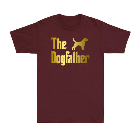 The Dog Fathers Day Gift Best Dog Dad Granddad Novelty Men's Cotton T-Shirt