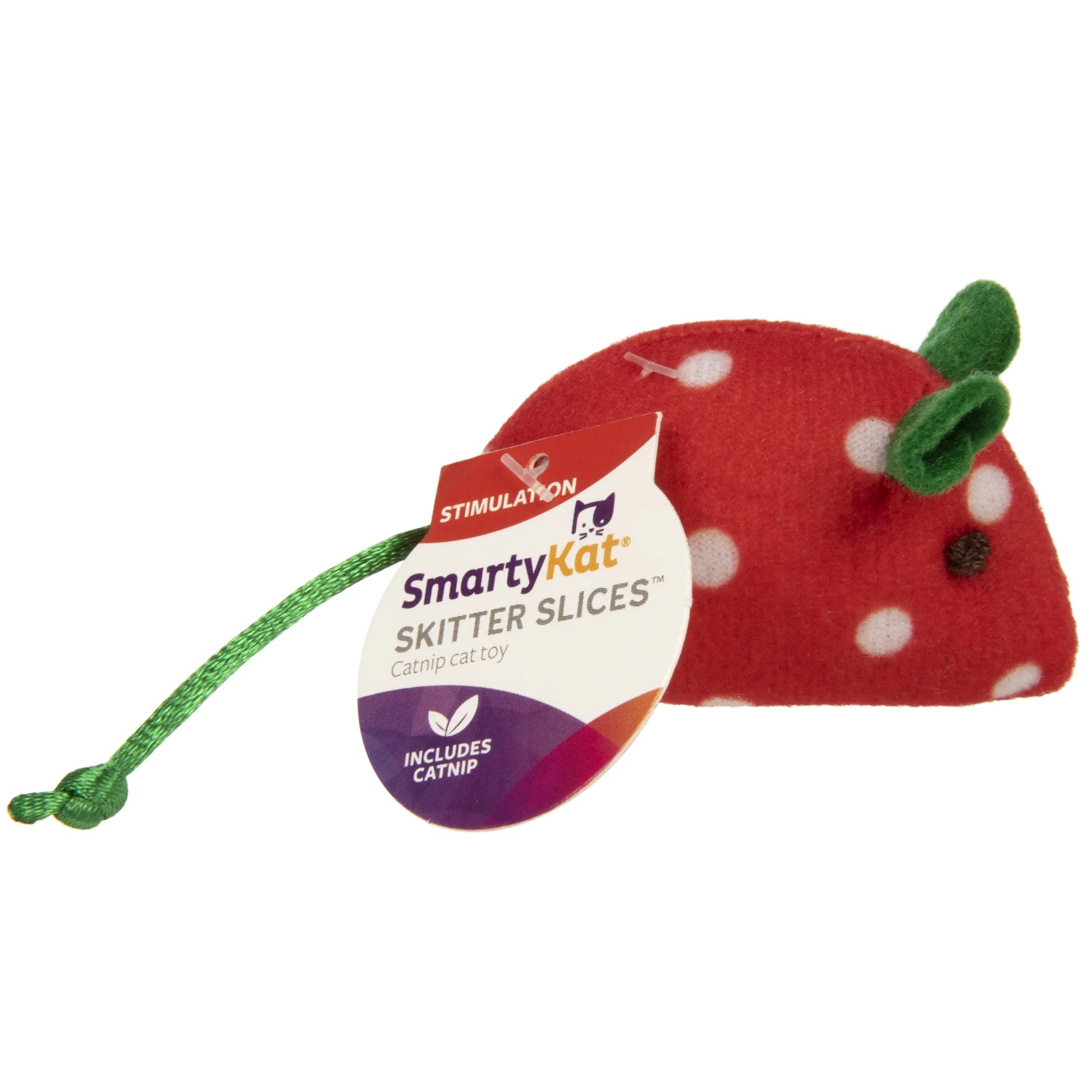 Skitter Slices Plush Cat Toy with Pure Catnip, Single Count