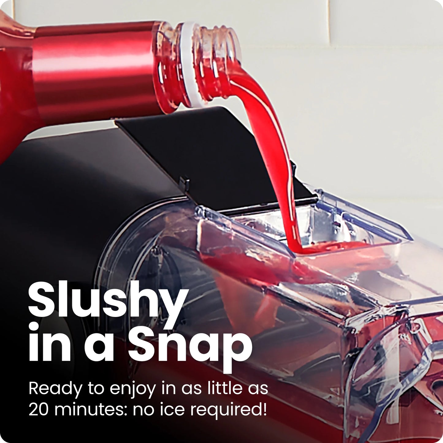 Slush-Ease 48 Oz. Slushy Maker with Adjustable Thickness - Black, Brand New