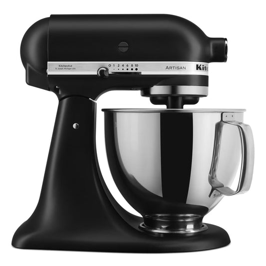 Artisan Series 5-Quart Tilt-Head Stand Mixer in Black Matte, Model KSM150PS