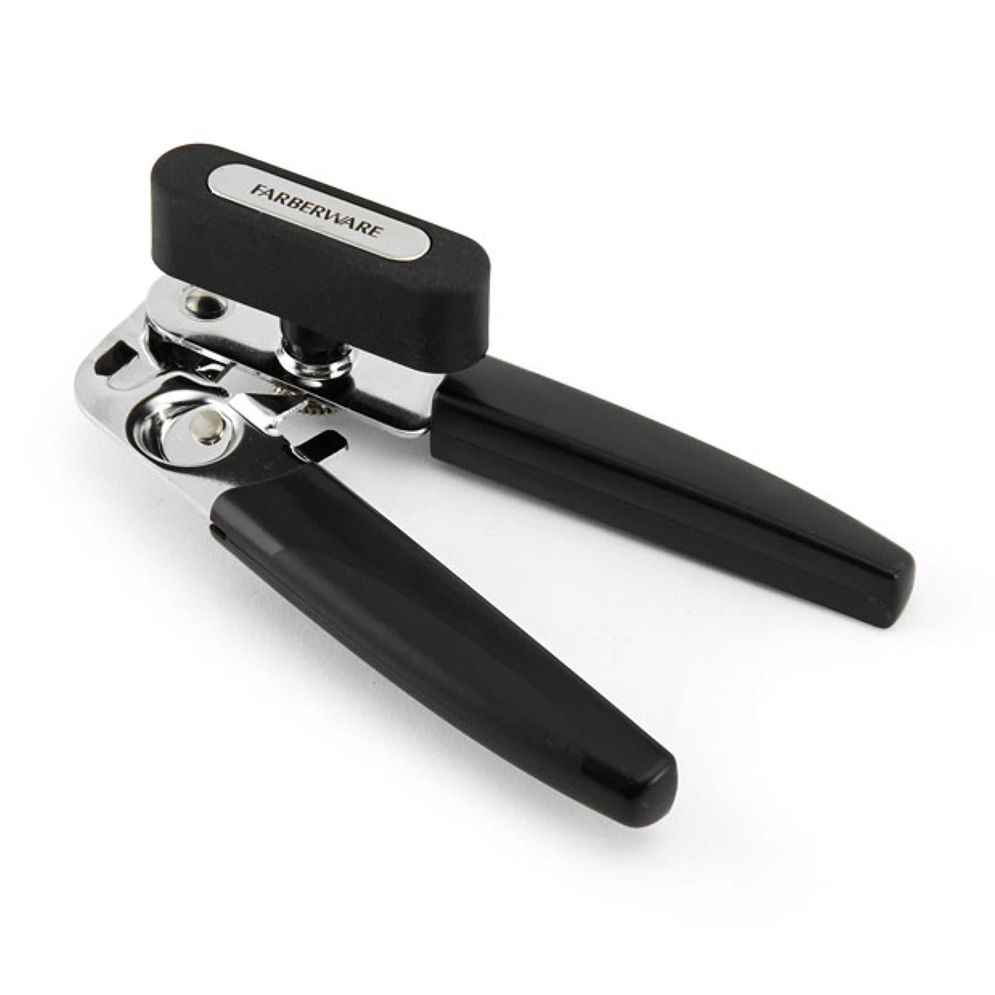 Pro Stainless Steel Portable Can Opener with Black Handle