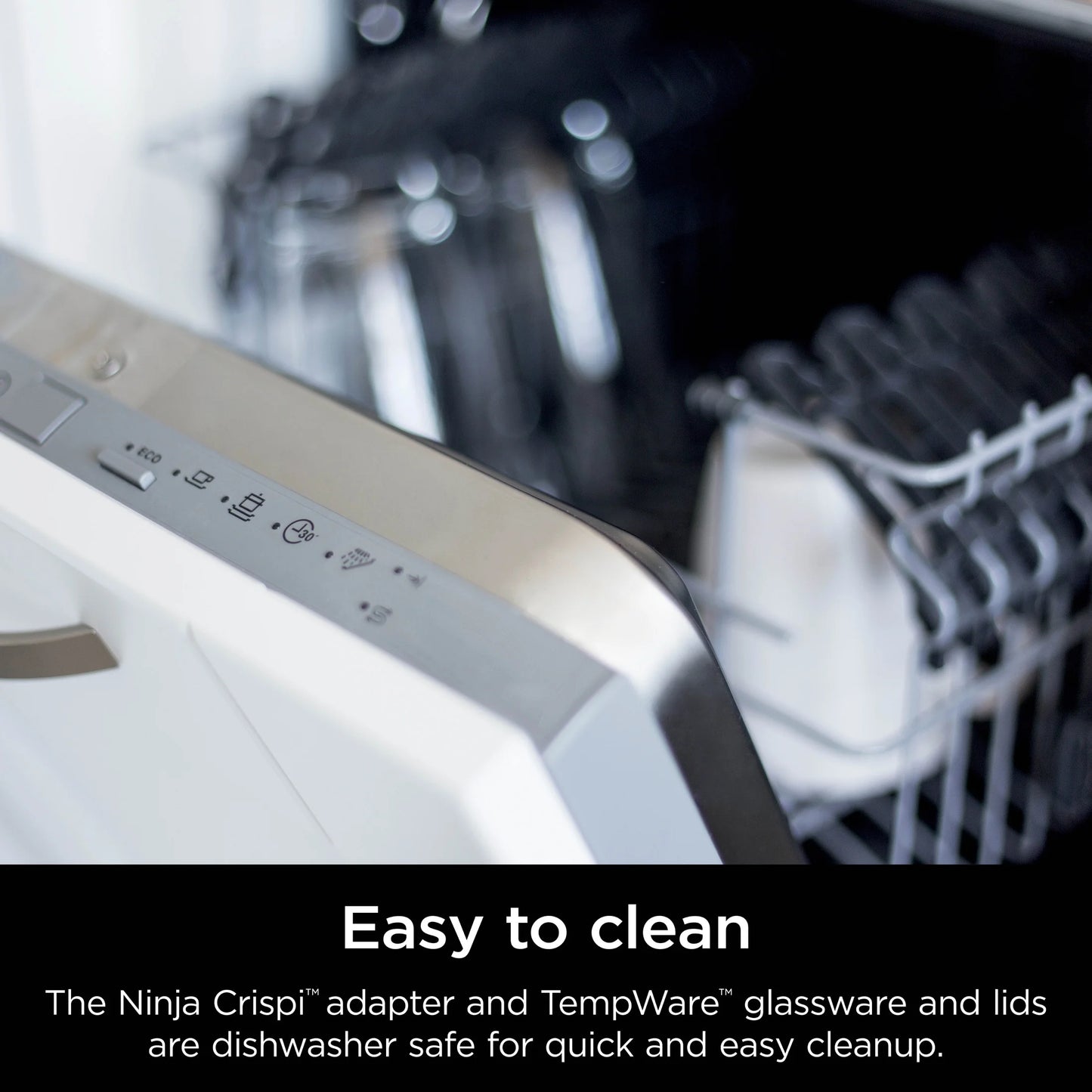 Crispi 3-In-1 Portable Glass Air Fryer Cooking System, 1500W, 4-Qt & 5-Cup Tempware Glass Containers with Storage Lids, Microwave, Freezer & Dishwasher Safe, White, FN100WH