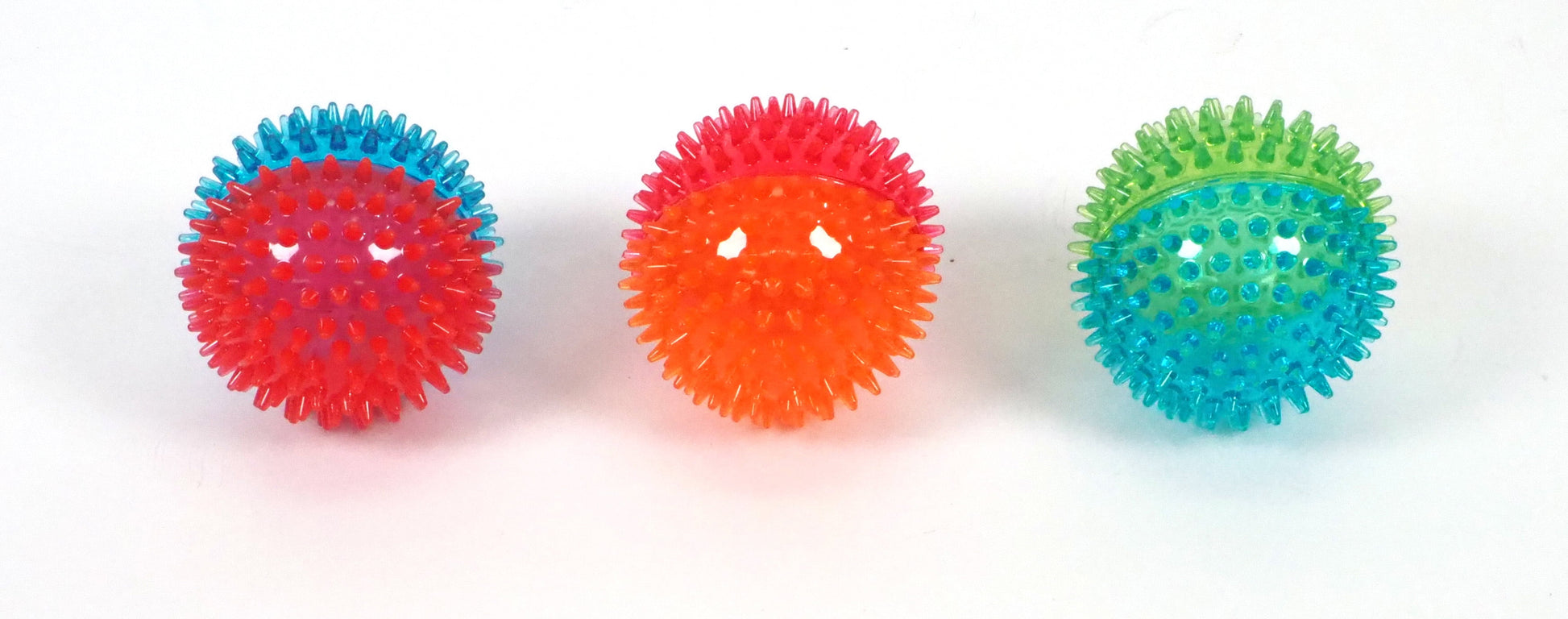 Fetch Buddy Spiky Ball Dog Toy, Medium, Assorted Colors, Chew Level 3