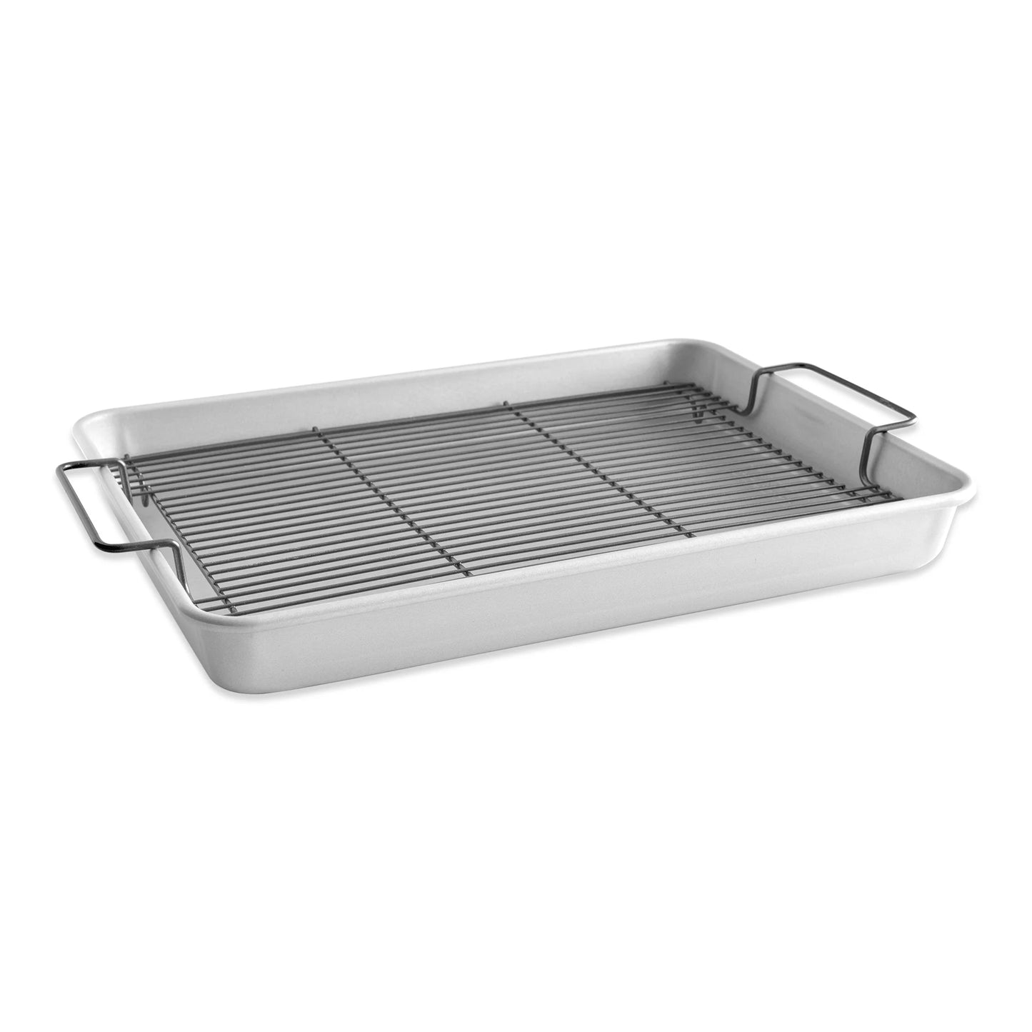 Naturals 20" X 13" Aluminum Roasting & Baking Pan with Nonstick Crisping Rack