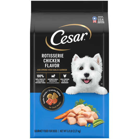 Small Breed Adult Dry Dog Food with Rotisserie Chicken and Spring Vegetables, 5 lb Bag