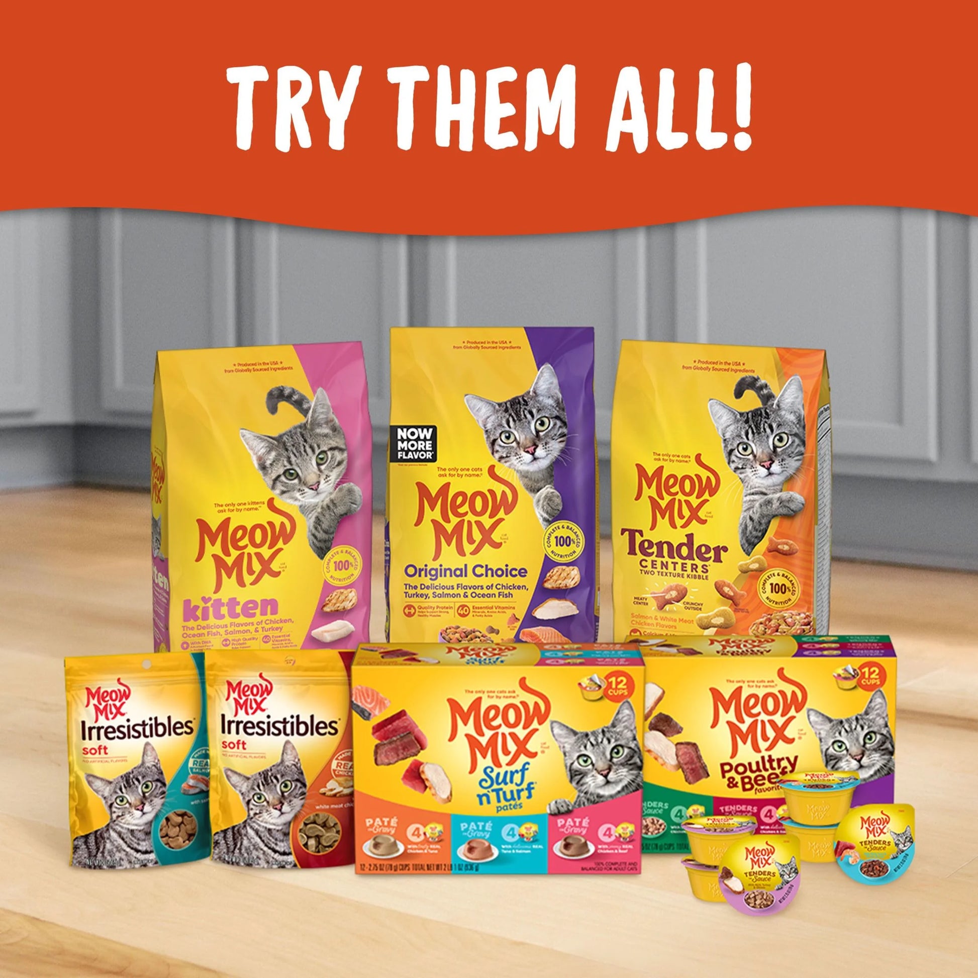 Tender Centers with Basted Bites, Chicken & Tuna Flavors, Dry Cat Food, 3 Lb. Bag