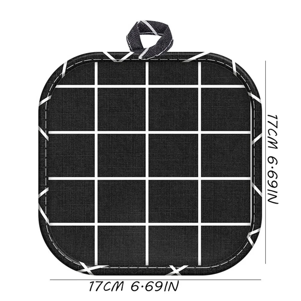 Pot Holders for Kitchen Heat Resistant Potholder, Potholder Clearance, Hot Pads for Kitchen, Trivet for Cooking and Baking (Pack of 4, Multicolor)