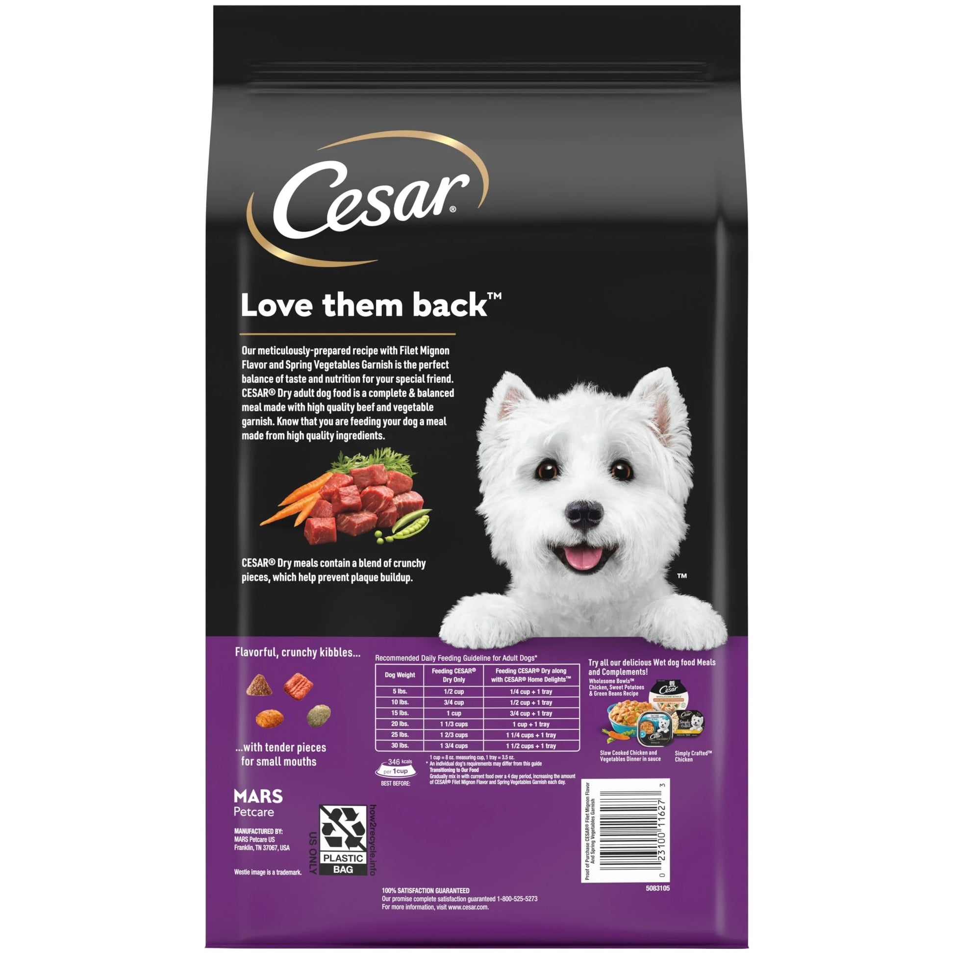 Filet Mignon with Spring Vegetables Dry Dog Food, 5 lb Bag