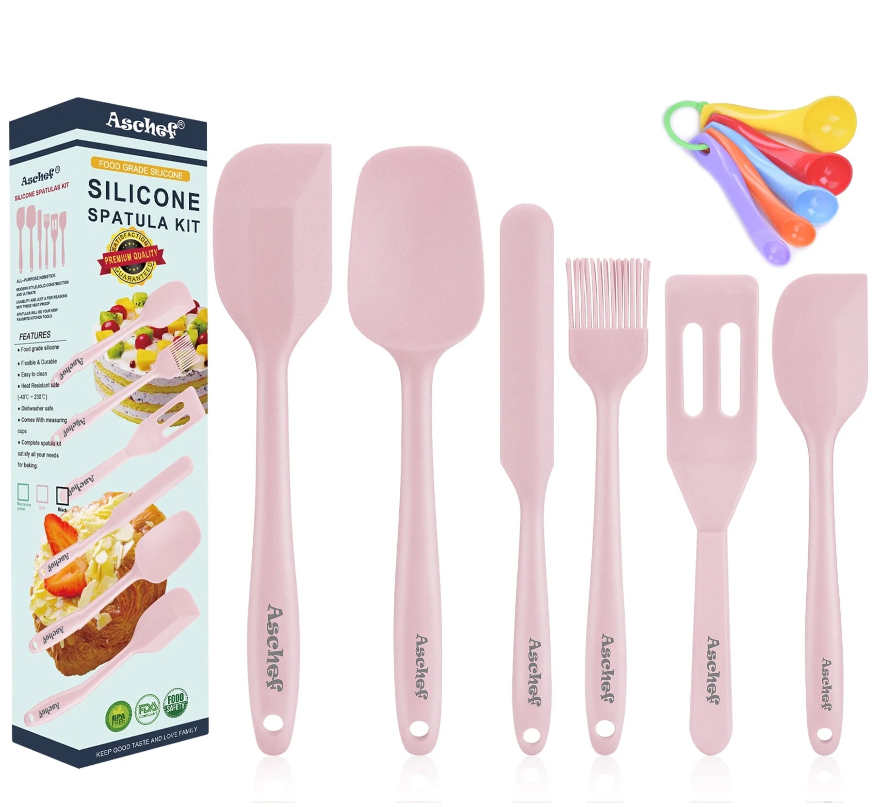 11In1 Silicone Baking Spatula Utensils Set, High Heat Resistant Non-Stick Rubber Spatula for Kitchen Cooking Baking Mixing