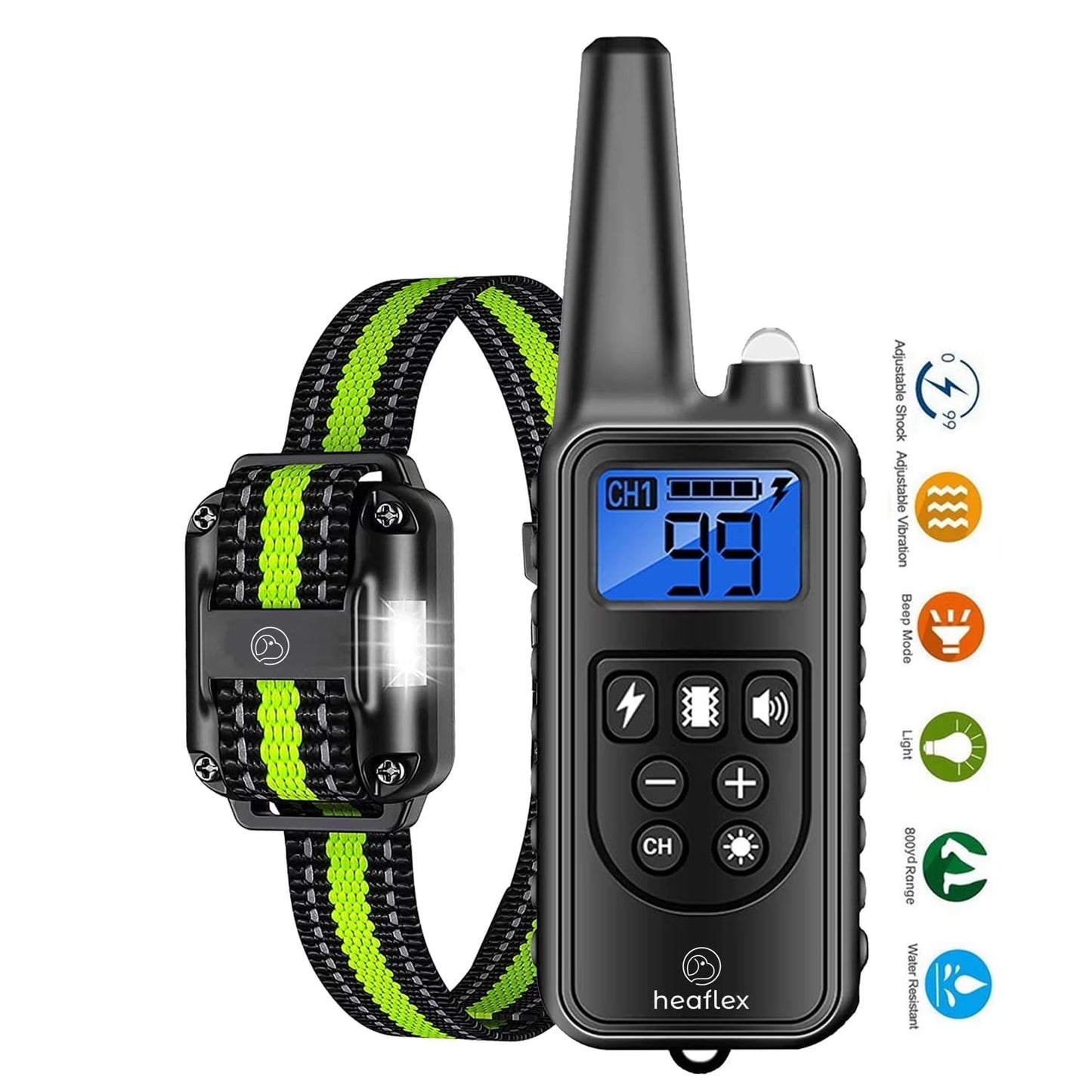 Remote Dog Training Collar with 2600ft Range, 4 Training Modes, Waterproof Design
