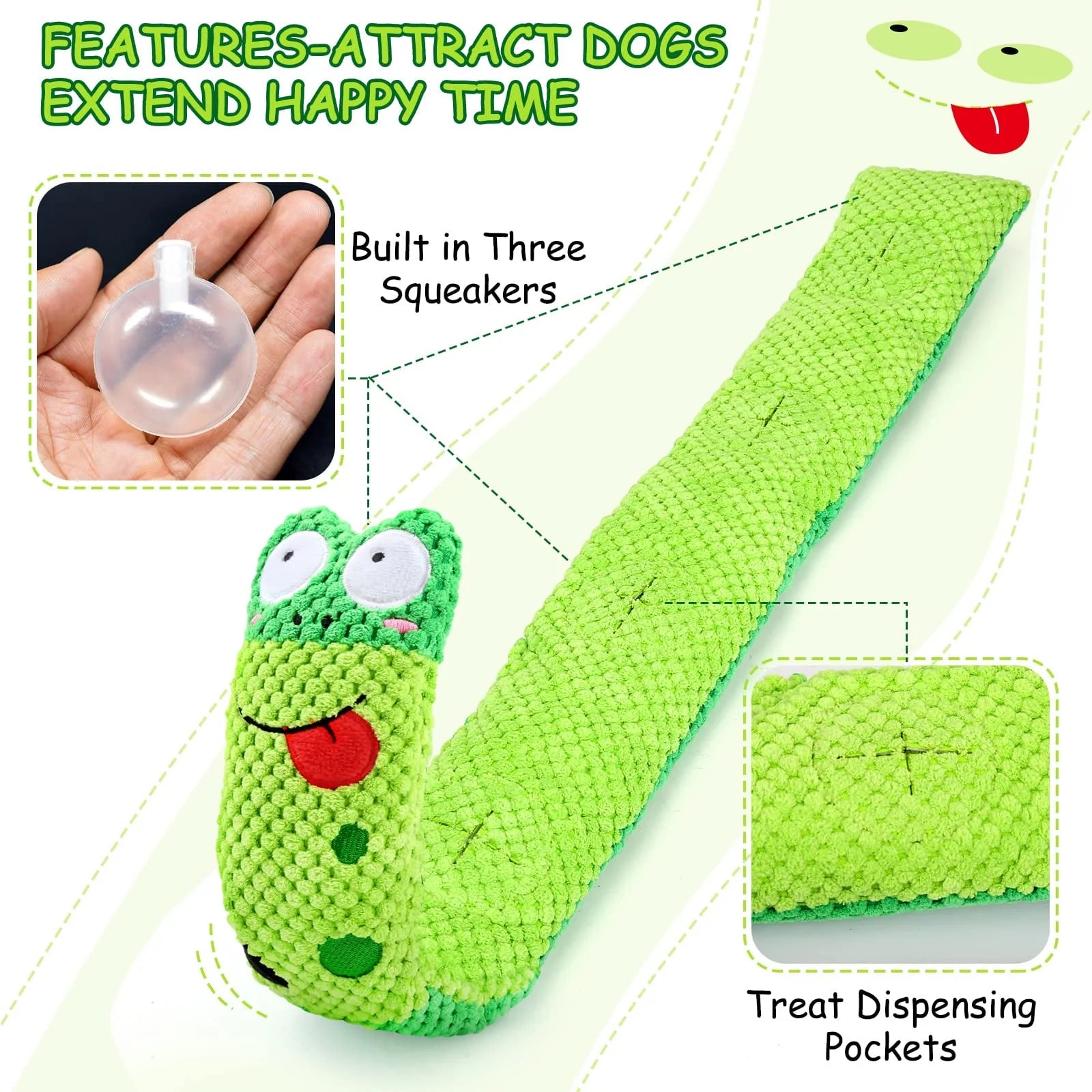 Deluxe Squeaky Dog Toys for Stress Relief and Engagement, IQ Training Puzzle, and Snuffle Toys for Foraging Instinct Development for Small, Medium, and Large Dogs