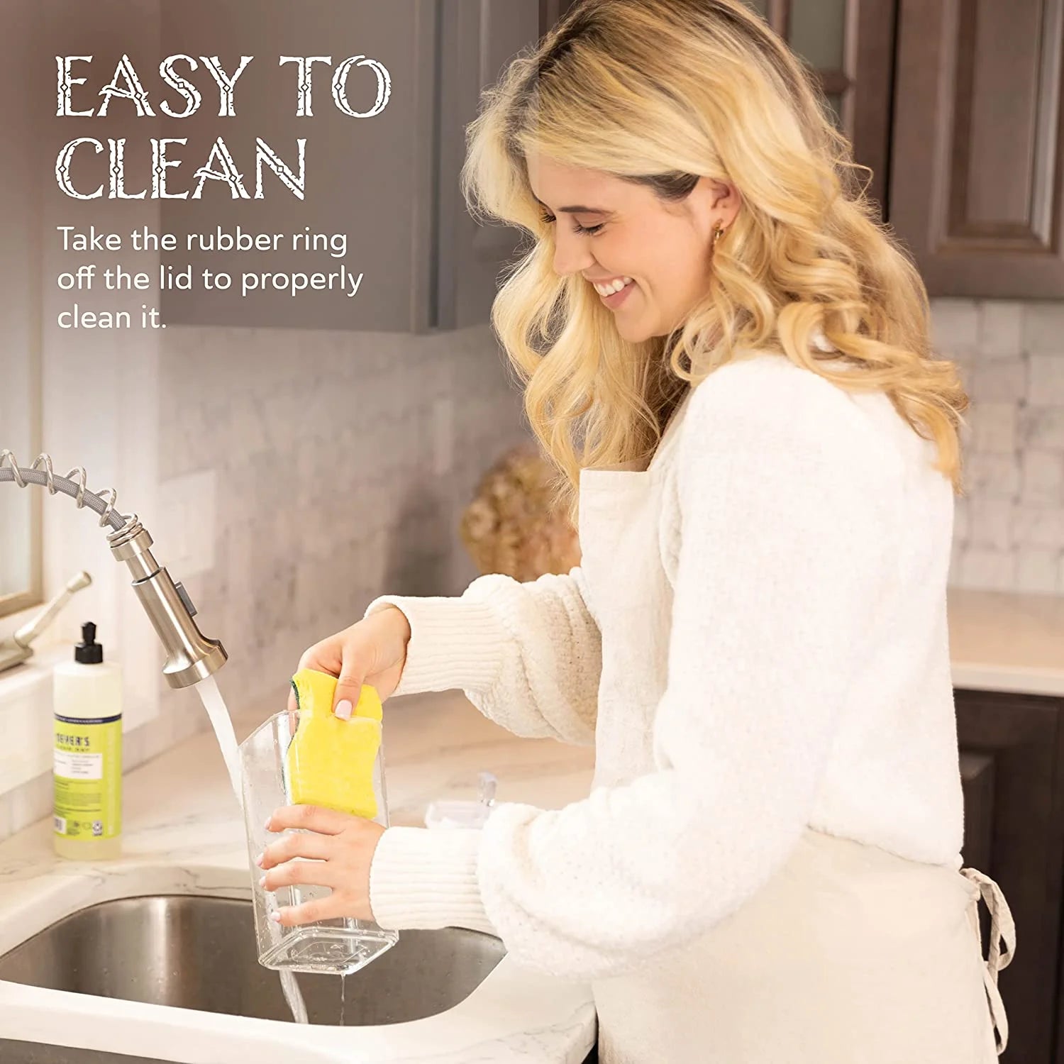 Airtight Food Storage Containers White, 7Pcs Plastic Cereal Containers with Easy Lock Lids for Kitchen Pantry, Organization and Storage, BPA Free -