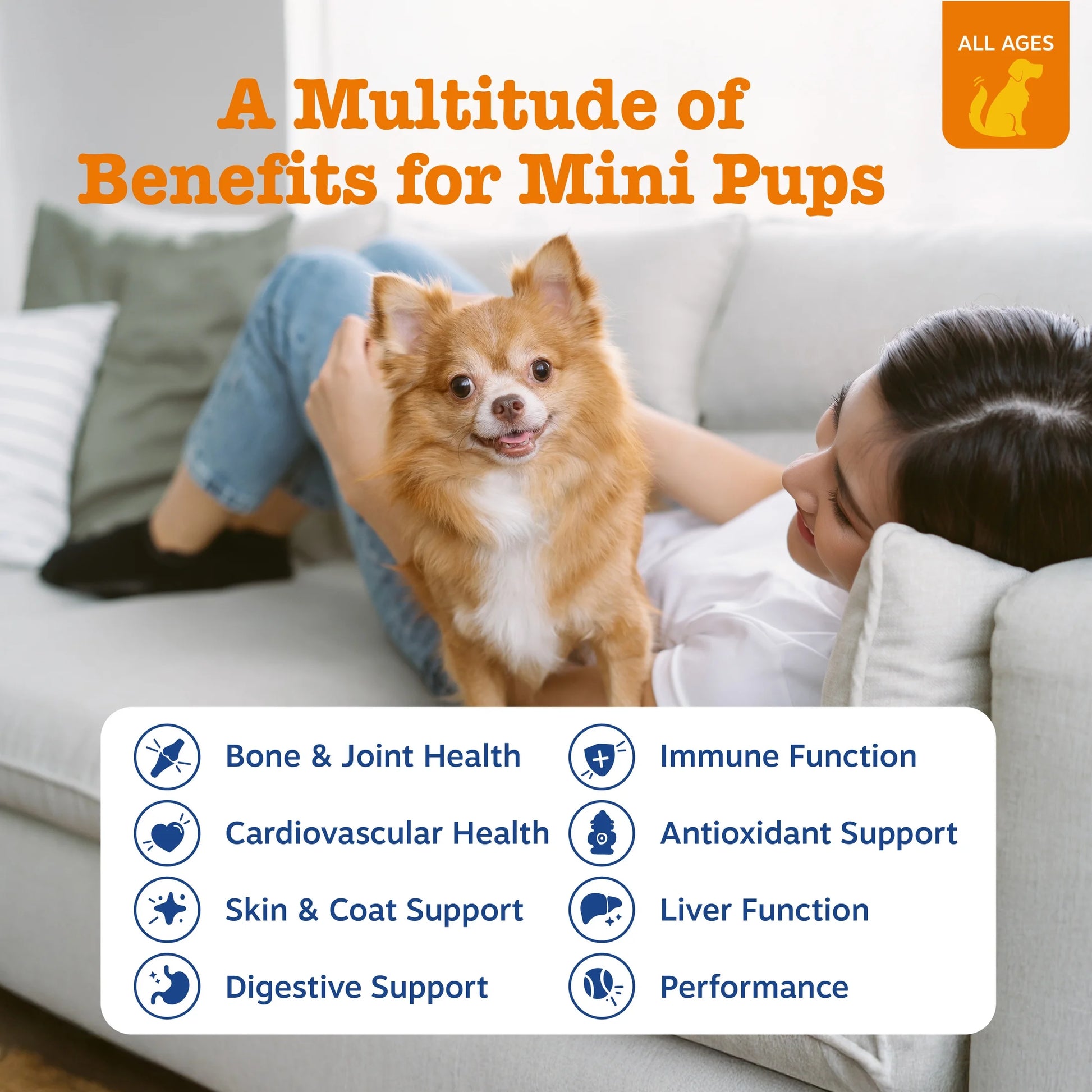 8-In-1 Chicken Flavored Multivitamin Mini Bites for Small Dogs, 90 Count