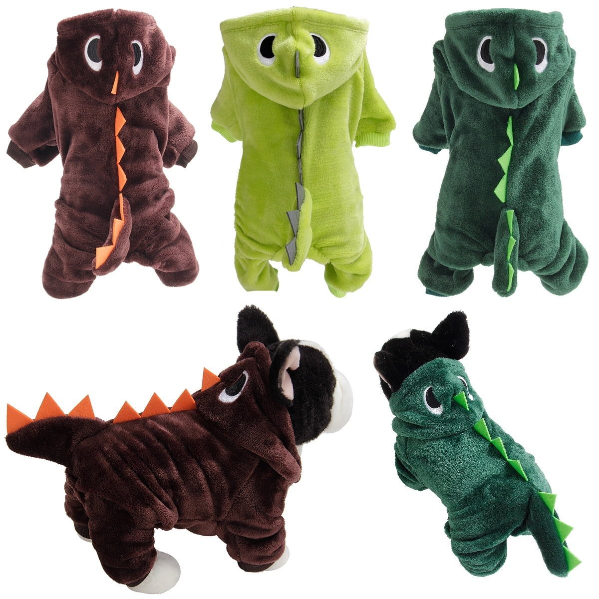 Pet Dinosaur Costumes for Dogs and Cats - Halloween and Christmas Cosplay Hoodies