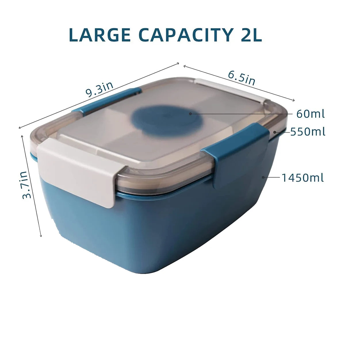 1 X Lunch Box-Blue