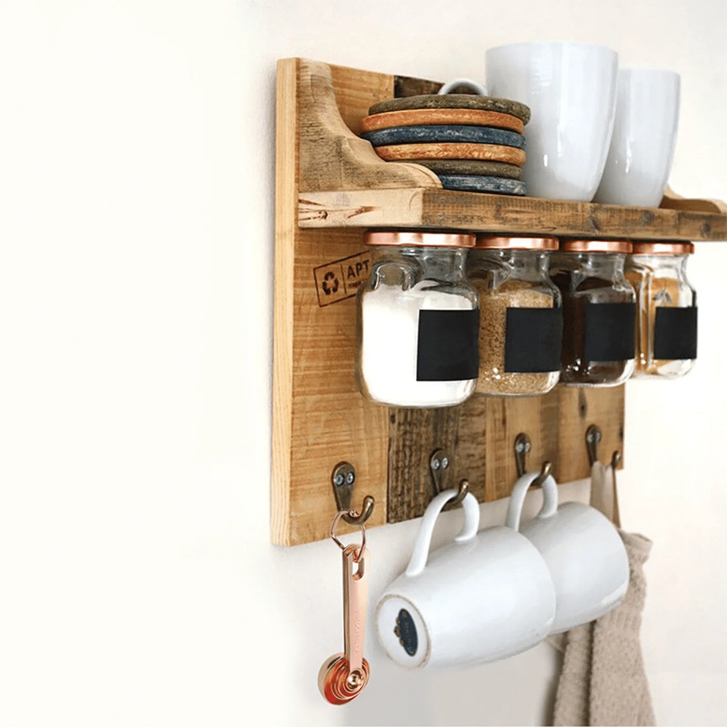 6 Pcs Measuring Cups and Spoons Set,Space-Saving Kitchen Utensil with Stainless Steel Handles,Clear and Precise Measurements with Dual-Scale Handles Measuring Spoons Set,Rose Gold