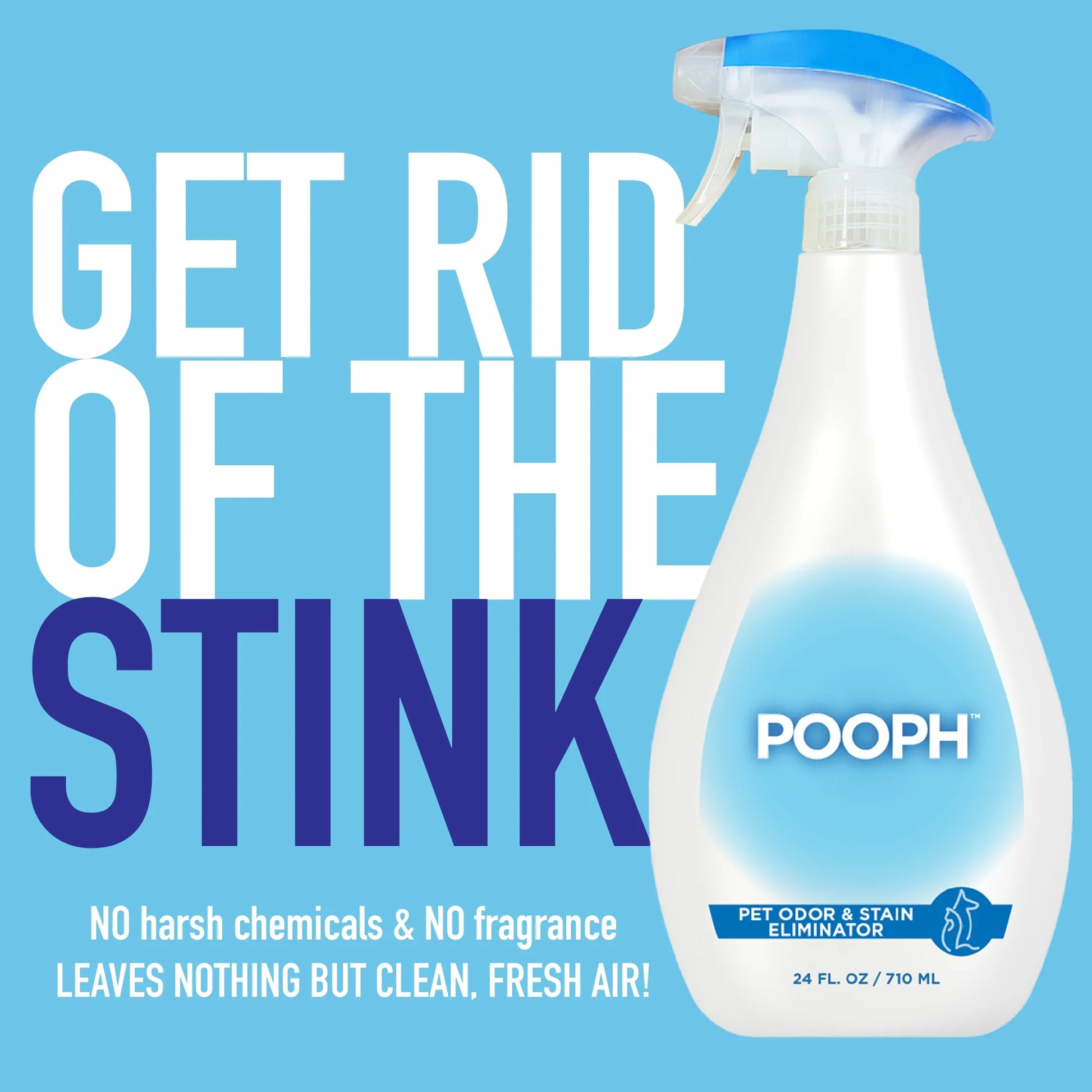 Pet Odor Eliminator Spray, 24 oz, Unscented, Non-Toxic Formula