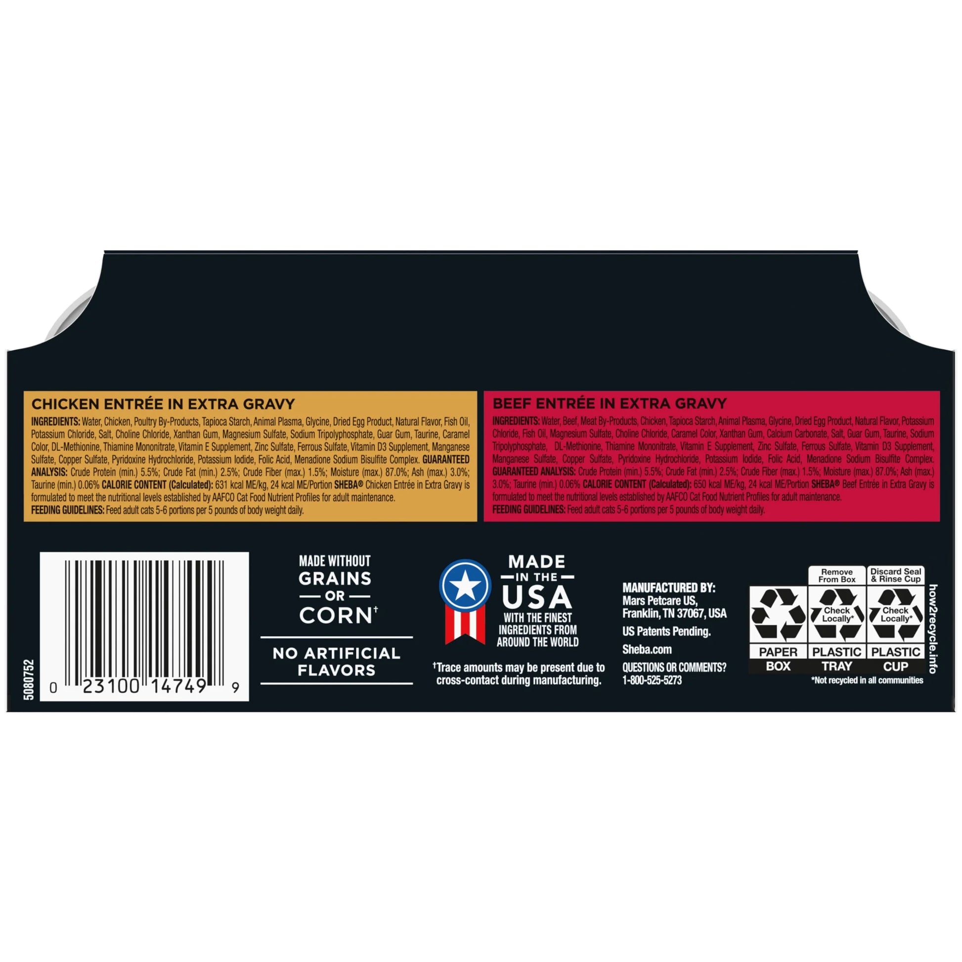 Gravy Indulgence Variety Pack Cat Food Entrées in Extra Gravy, 2.6 oz Twin-Pack Trays, 24 Count