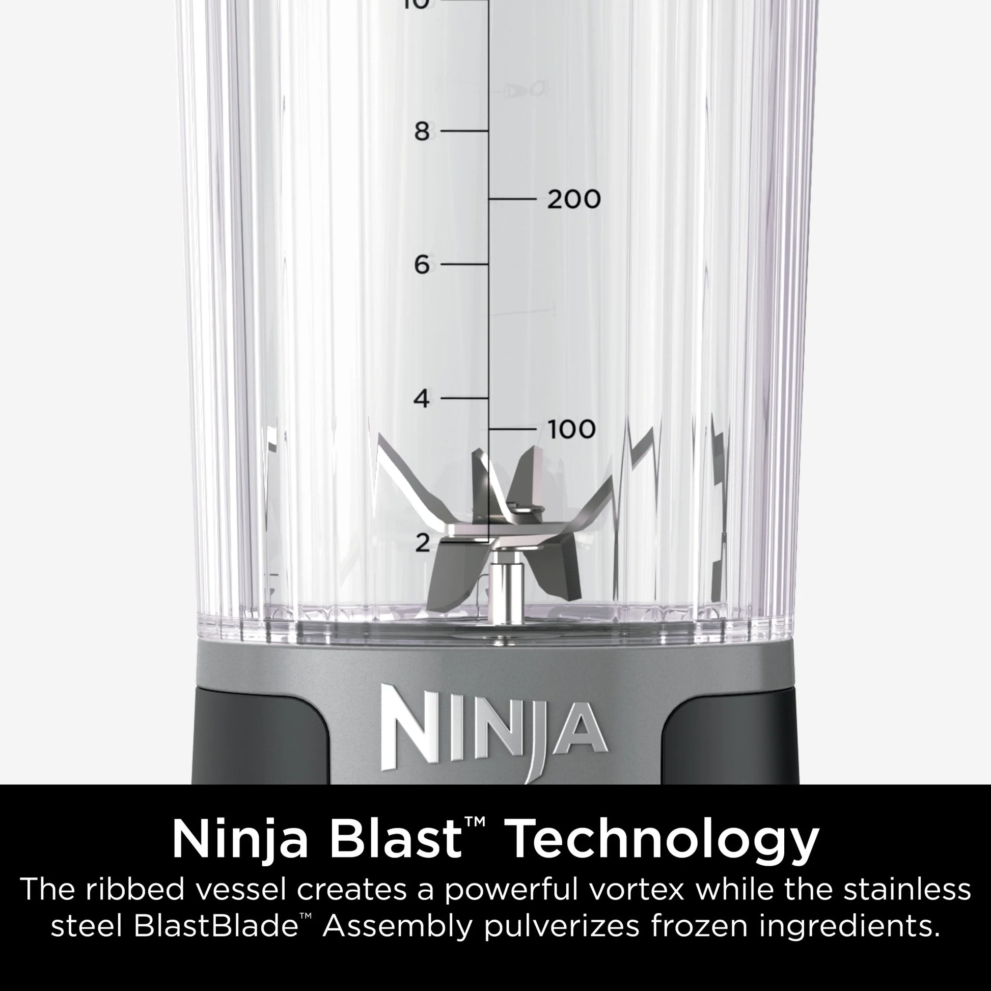 Blast 16 Oz Portable Personal Blender with Leak-Proof Lid and Easy Sip Spout, Black BC100BK