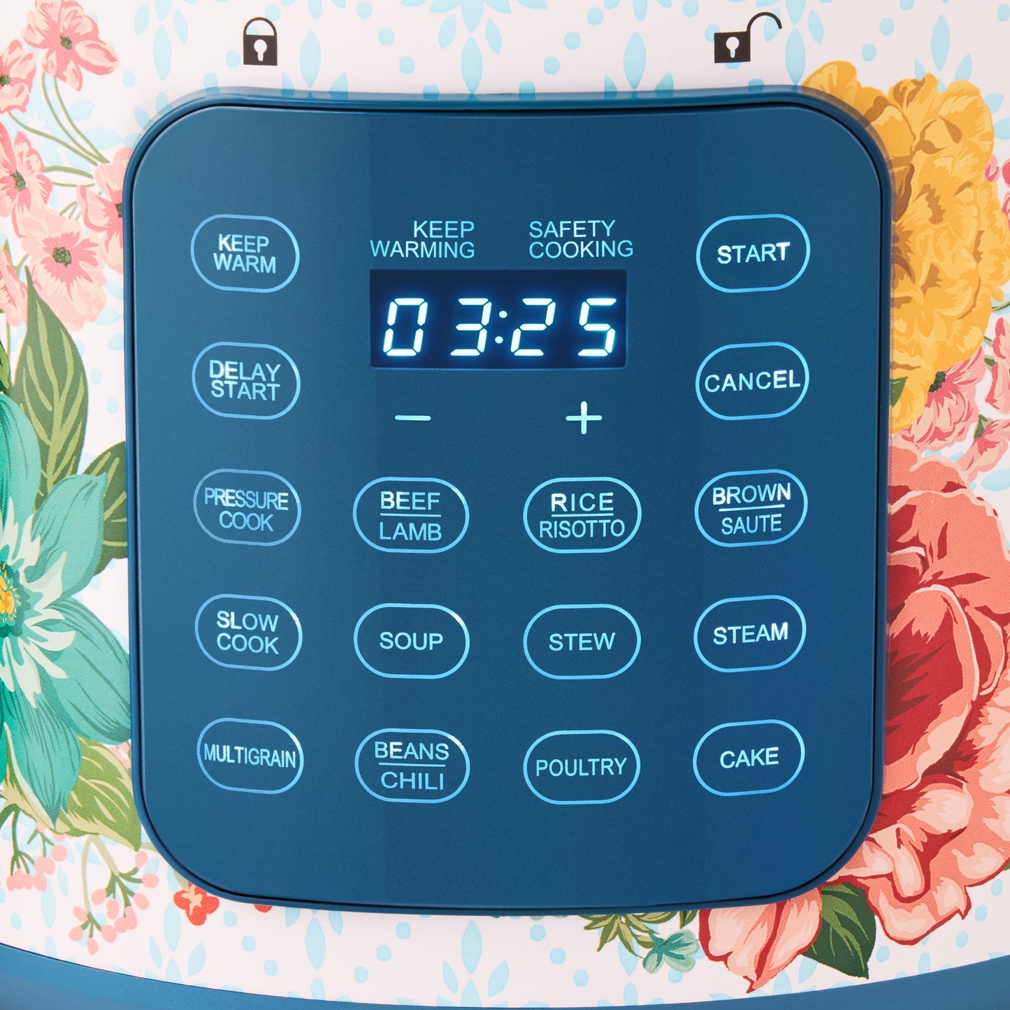 Fancy Flourish 6-Quart Pressure Cooker with Touch Control Display