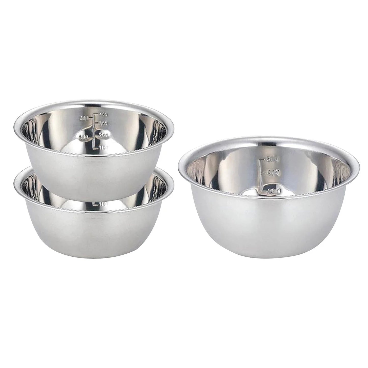 Mixing Bowls 3 Piece Stainless Steel Nesting Bowls Set for Baking & Prepping 5-In-1 Multifunction Large Stainless Steel Mixing Bowl Set, BPA Free, Dishwasher Safe|Kitchen Cooking Baking Supplies