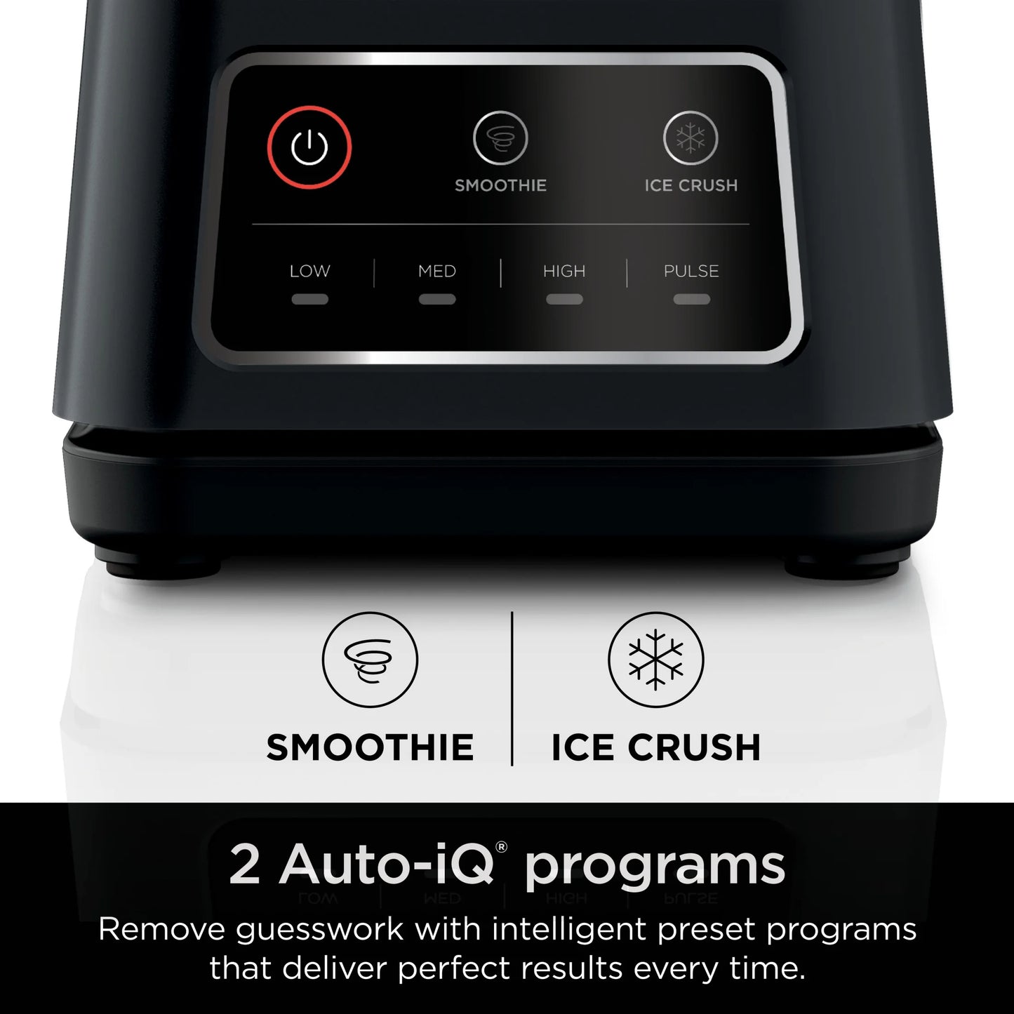 Professional plus Blender, 2 Auto-Iq Programs for Smoothies, Frozen Drinks, 1200 W, 72 Oz* Total Crushing Pitcher, Black, BN700