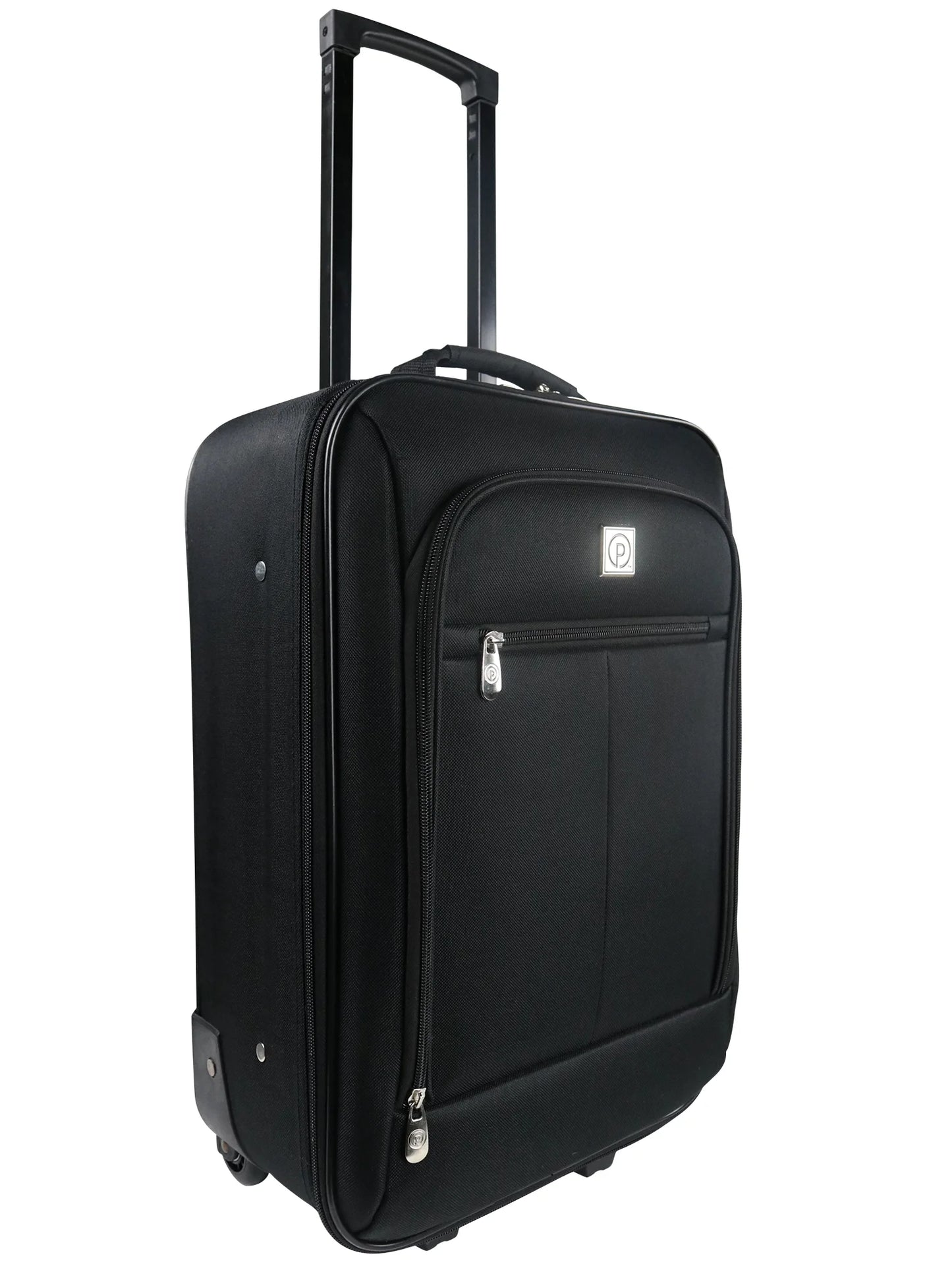 Pilot 18-Inch Softside Carry-On Luggage with Two Wheels, Black