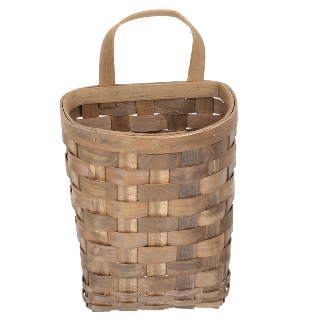 Wicker Hanging Wall Basket Decor Kitchen Storage Flower Housewarming Gift