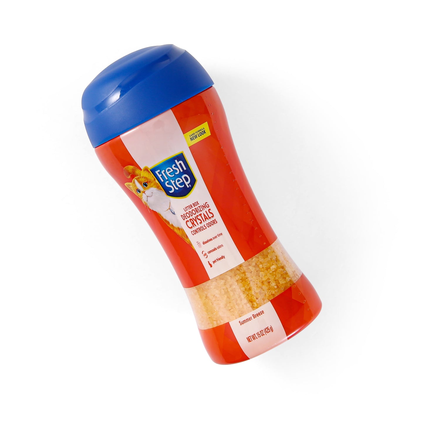 Deodorizing Cat Litter Crystals in Tropical Breeze Scent, 15Oz