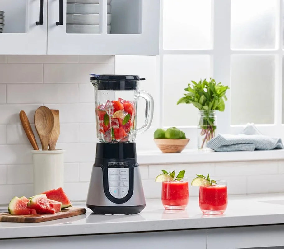 Quiet Blender, 48 Oz Glass Jar, Personal Jar, 1000W, 3 Speeds, 3 Auto Functions