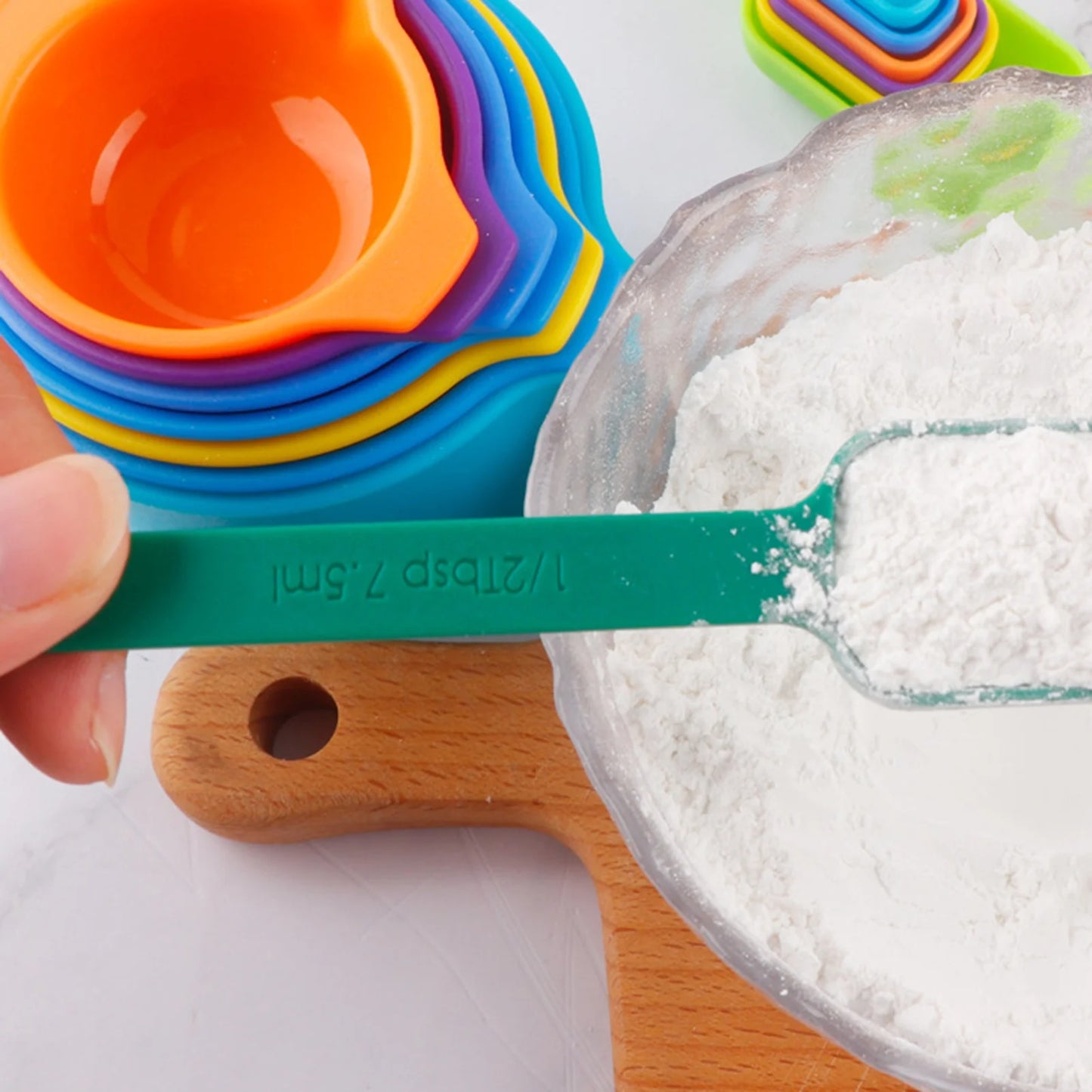 Measuring Spoon Set Measuring Cups 15Pcs Measuring Cup Spoon Set Food Grade Kitchen Supplies